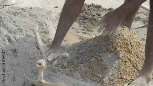 Efficient Cement Mixing in Action  Expert Craftsmanship
