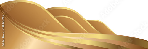 Luxury gold flowing wave background for branding design