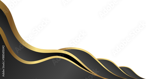 Premium Gold Flow Background Design