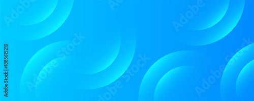 Abstract background blue with dynamic circle shape elements. Trendy and modern geometric gradient background. Vector Illustration