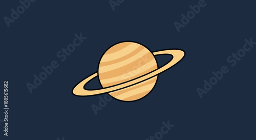 Saturn Planet Ring System.