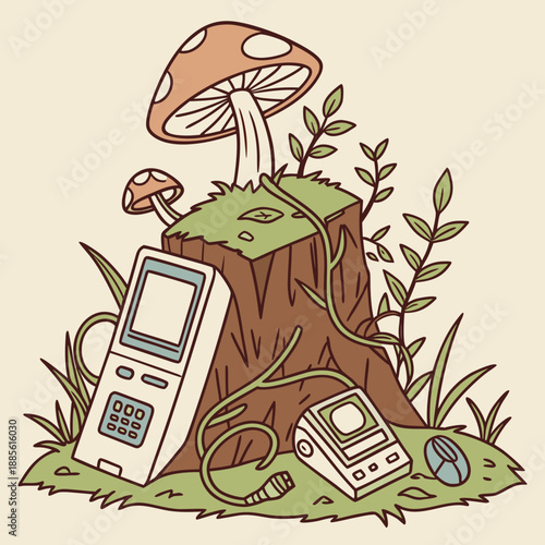 Of fungi reclaiming outdated technology mushrooms reclaimed