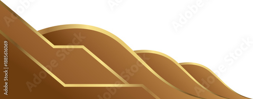 Luxury Gold Abstract Wave Background for Branding and Design 