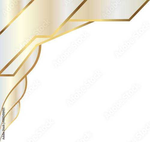 Elegant Metallic Gold Curve Background