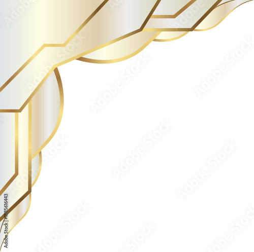 Abstract Luxury Gold Curve Pattern