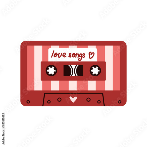 Cassette tape with love songs