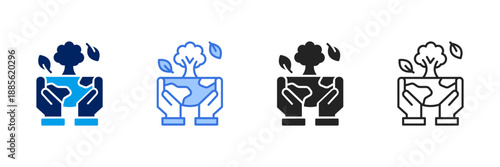 Environment Icon Set Different Style Collection. 