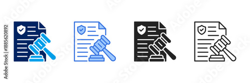 Regulation Icon Set Different Style Collection. 