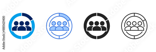 Demographics Icon Set Different Style Collection. 