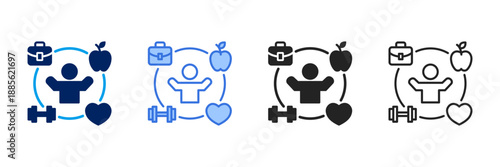 Lifestyle Icon Set Different Style Collection. 