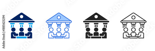 Governance Icon Set Different Style Collection. 