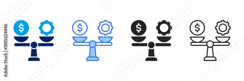 Stability Icon Set Different Style Collection. 