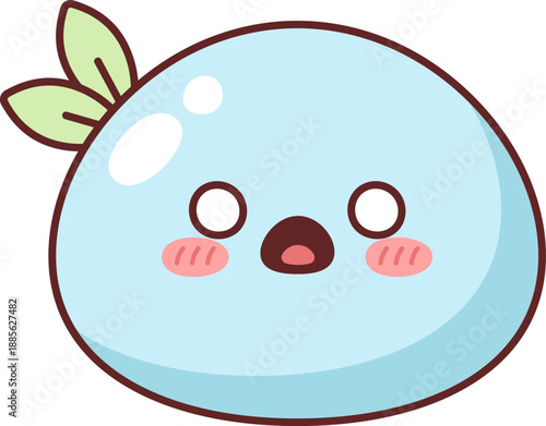 Shocked Mochi Kawaii Cartoon