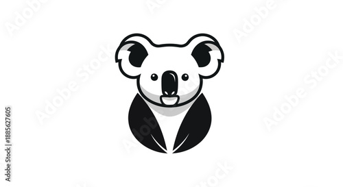 Stylized koala head