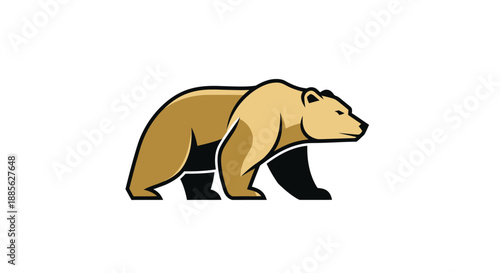 Stylized bear illustration