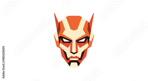 Geometric horned mask