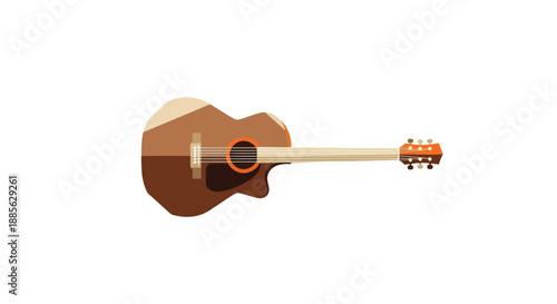 Graphic guitar illustration