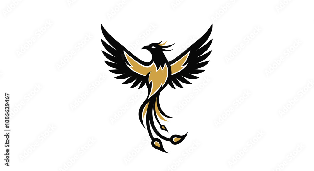 Obraz premium Rising phoenix emblem