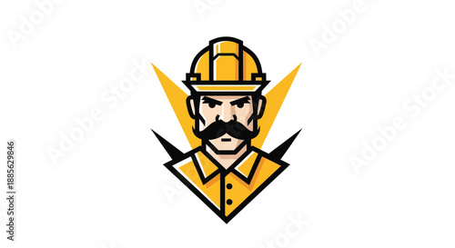 Vector image of worker