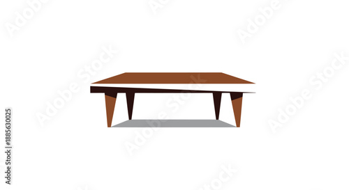 Minimalist brown table