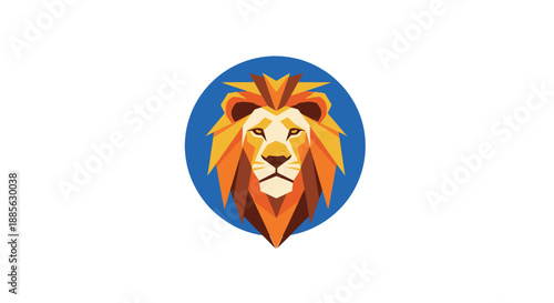 Geometric lion head (1)