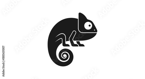 Silhouette chameleon
