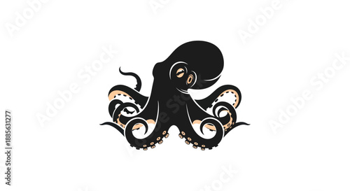 Elegant octopus illustration