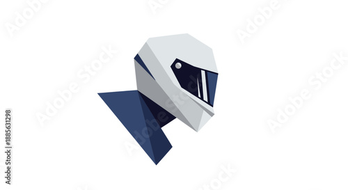 Abstract rider helmet