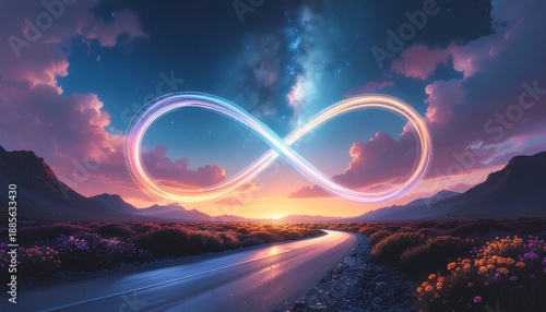 Clean abstract infinity symbol