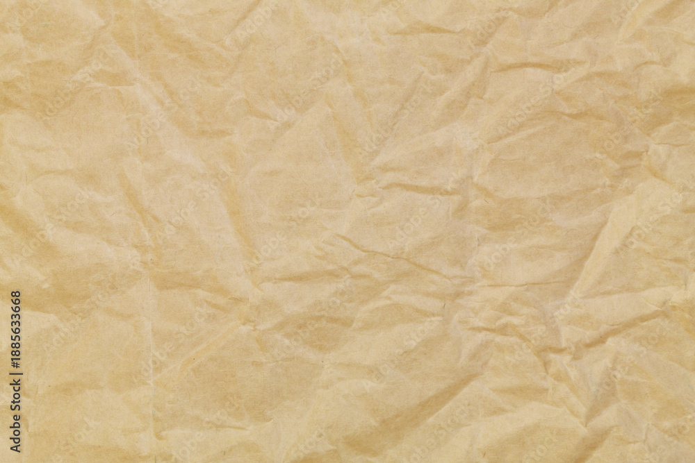 Obraz premium Brown crumpled paper as background