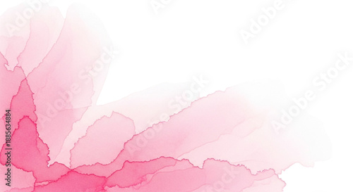Abstract pink watercolor vector illustration on transparent Background. Delicate rose pink liquid alcohol ink background, marble texture effect, vector illustration on transparent Background