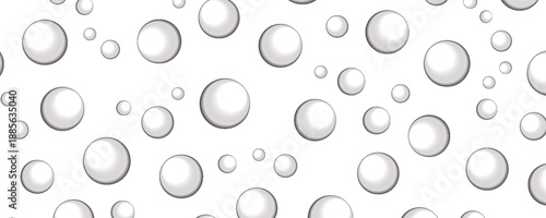Realistic water droplets on the transparent window. Vector