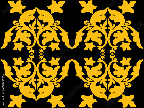 Floral pattern. wood carving pattern