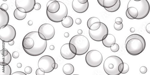 Realistic water droplets on the transparent window. Vector