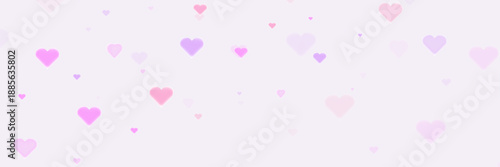 Background Overlay Soft pink hearts with romantic glow on transparent background. Used in Valentine's Day themed visuals, dreamy overlays and emotional design elements