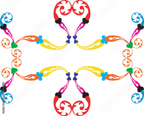 Floral pattern. wood carving pattern