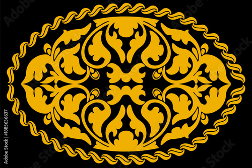 Floral pattern. wood carving pattern