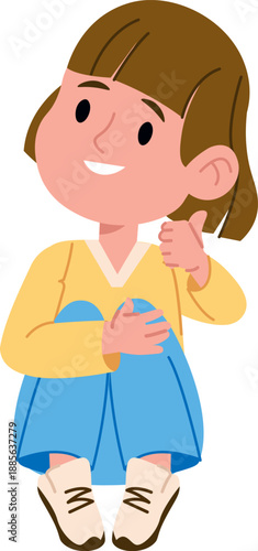 Girl Giving Thumbs Up