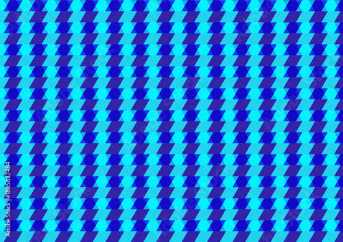 Dynamic blue gradient zigzag mosaic, seamless wavy wallpaper for innovative branding projects.