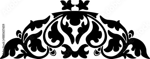 traditional pattern of sumatera. floral pattern with dark color