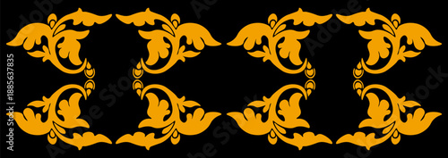 Floral pattern. wood carving pattern