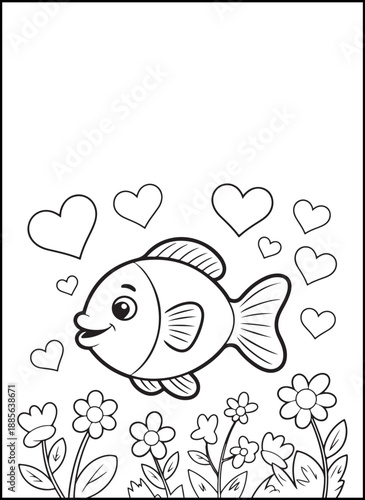 Bold Easy Valentine’s Day Coloring Pages for Kids | Bold and easy Valentine’s Day coloring pages with thick outlines and simple shapes, perfect for young kids, preschoolers, and beginners.