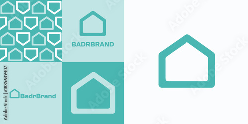 A clean and modern outline of a house. Great for mortgage companies, interior design, or smart home technology.