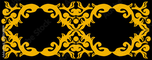 Floral pattern. wood carving pattern