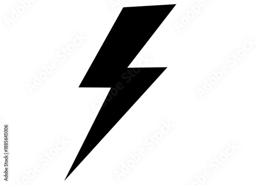 Black lightning bolt symbol in bold graphic style with sharp edges on white background for energy logo Free Download Black lightning bolt symbol in bold graphic style with sharp edges on white background for energy logo - GFXLoad