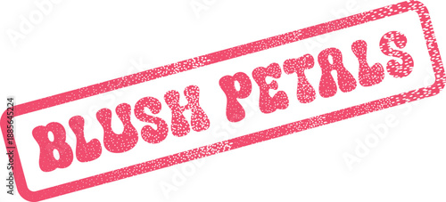 Charming Pink Blush Petals Distressed Stamp for Soft Spring Floral Themes