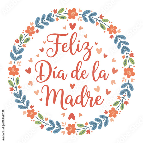 Whimsical Botanical Mother’s Day Typography Frame