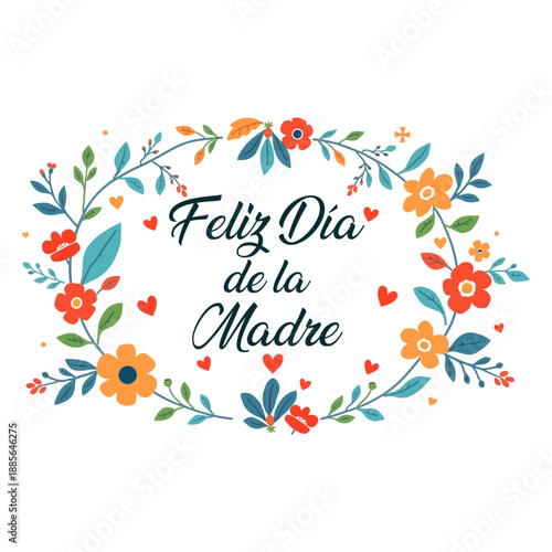 Whimsical Botanical Mother’s Day Typography Frame