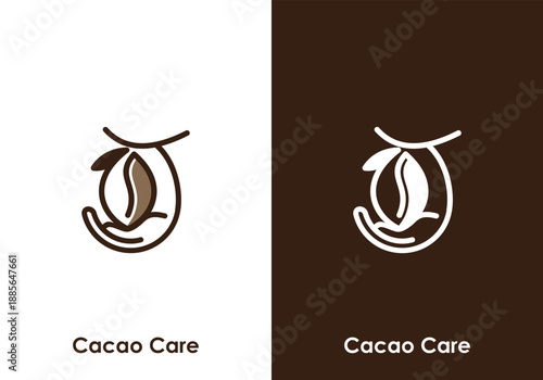 Cacao Care Logo A Symbol of Nurturing and Quality.