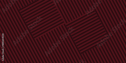 Layers of deep burgundy hues create a sophisticated backdrop, showcasing diagonally arranged lines and planes that introduce depth and dimension with an elegant visual texture